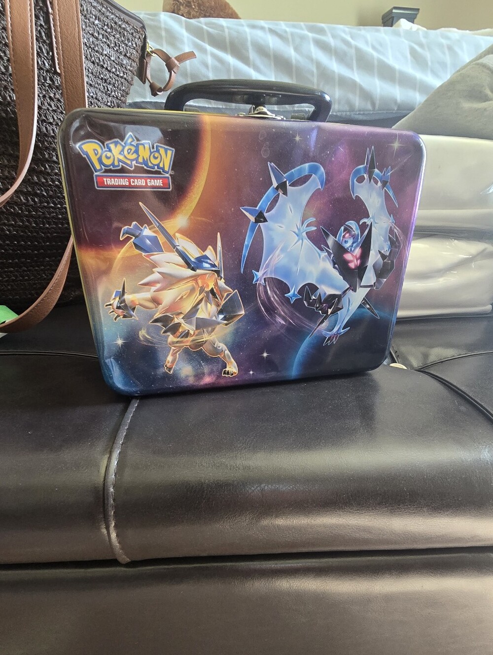 Pokemon Galaxy Art Carrying Case – Blue, Gold, Purple